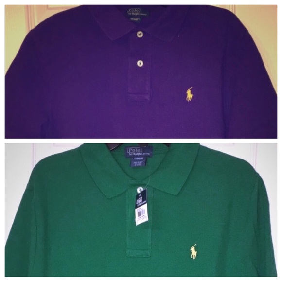 Polo Ralph Lauren Other - 2/$15 Ralph Lauren Polo Shirts - Green/Purple